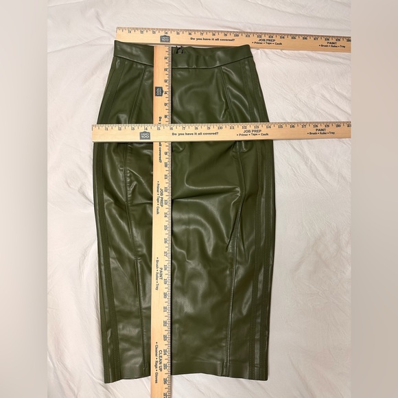 IVY PARK x Adidas Green Midi Pencil Skirt with Slit Sz XS NWT (A0315) - Picture 6 of 16